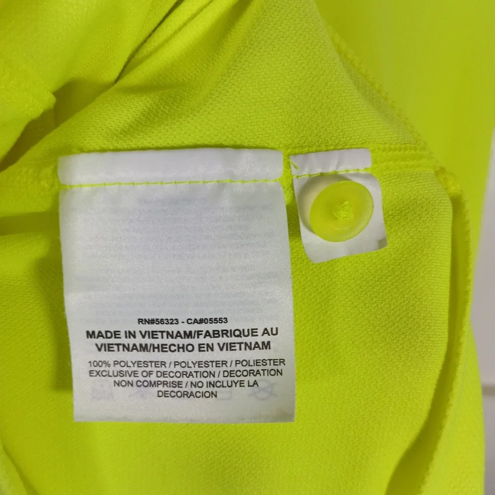 Nike‎ Tennis Polo Shirt Kids Medium Neon Yellow Volt Dri-FIT 522356-702